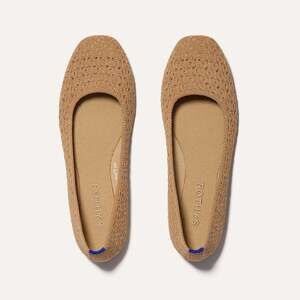 Rothy's Tan Knit Ballet Flats